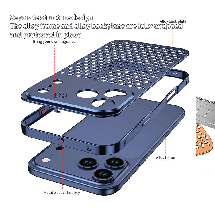 Metal spring Buckle Case