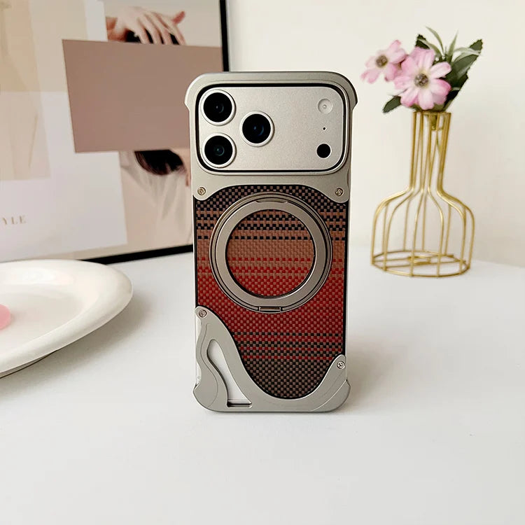 Carbon fiber metal magnetic Case