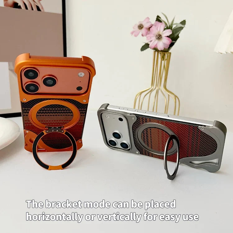 Carbon fiber metal magnetic Case