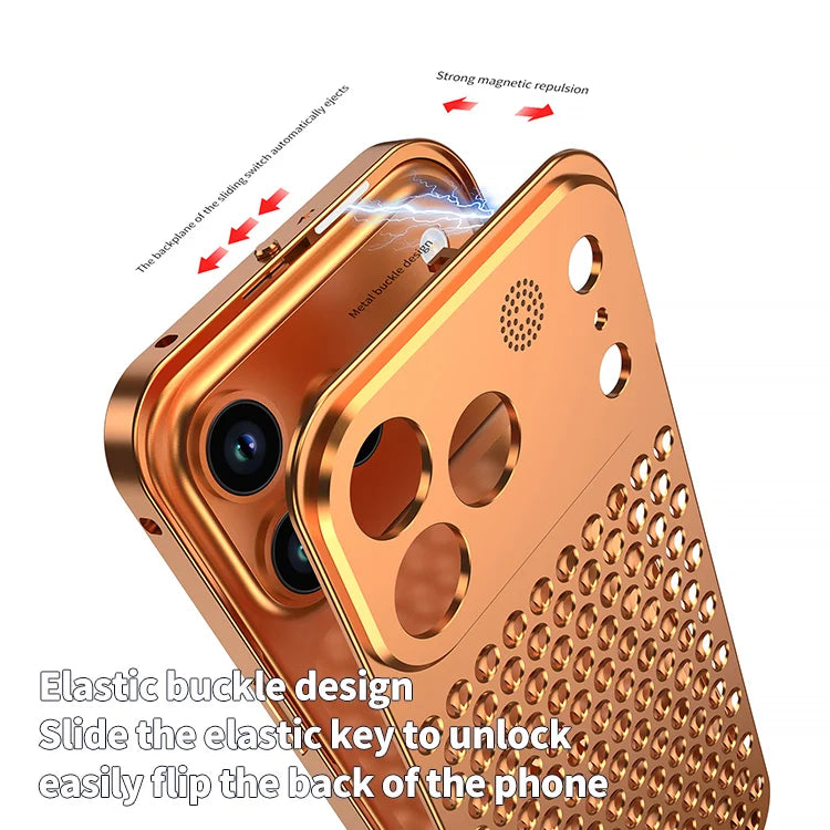 Metal spring Buckle Case