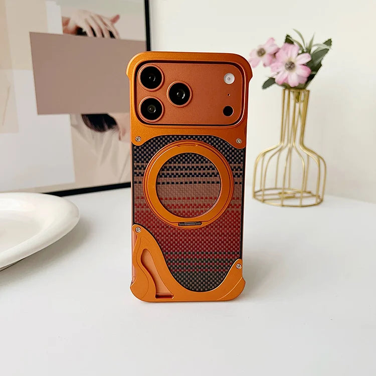 Carbon fiber metal magnetic Case