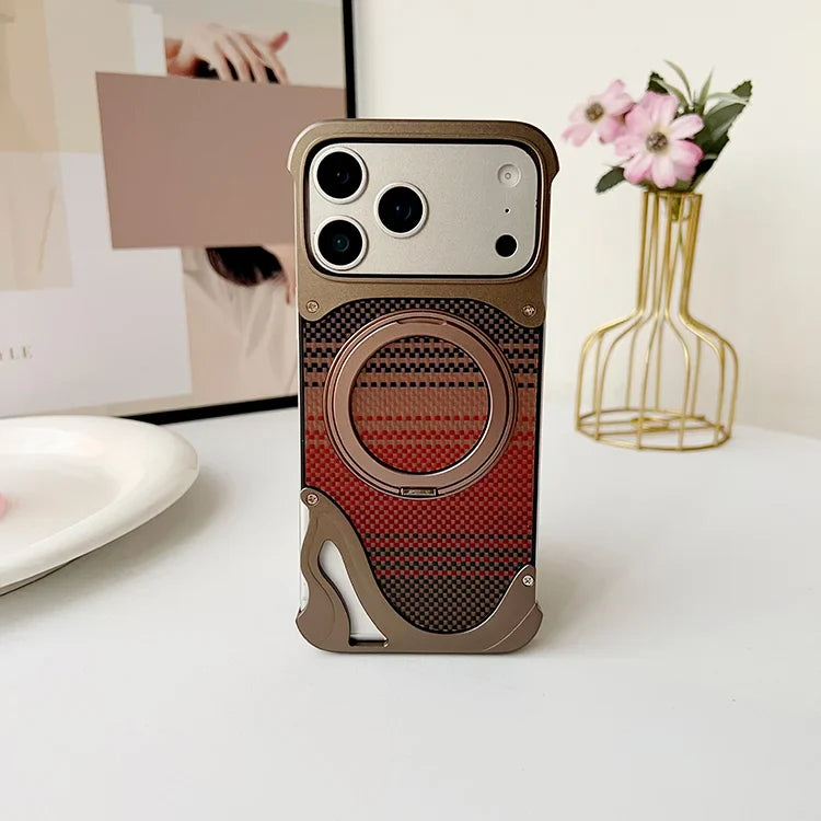 Carbon fiber metal magnetic Case