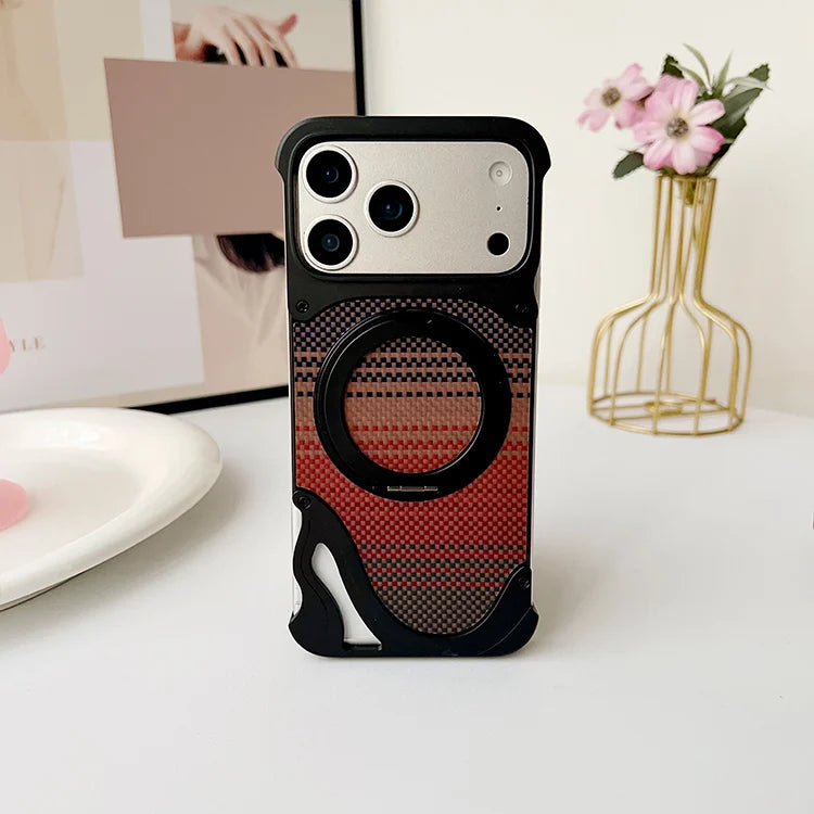 Carbon fiber metal magnetic Case